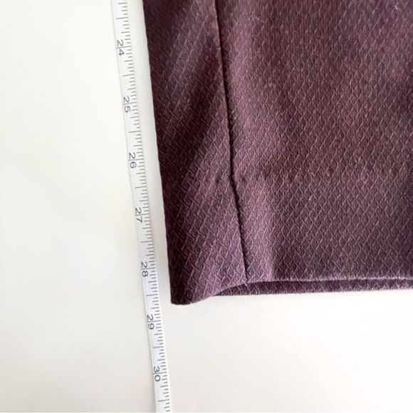 Banana Republic Reegan Pants Burgundy Trousers Mid-Rise Slim Fit Women's 10 - Picture 10 of 12
